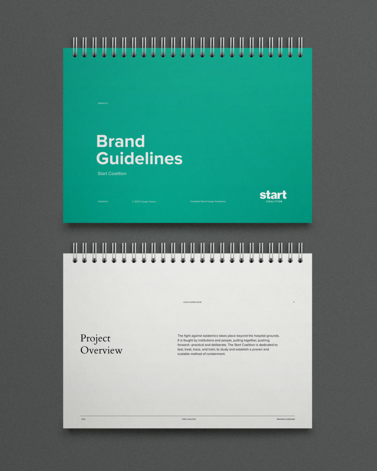 Brand Guidelines book for the START Coalition