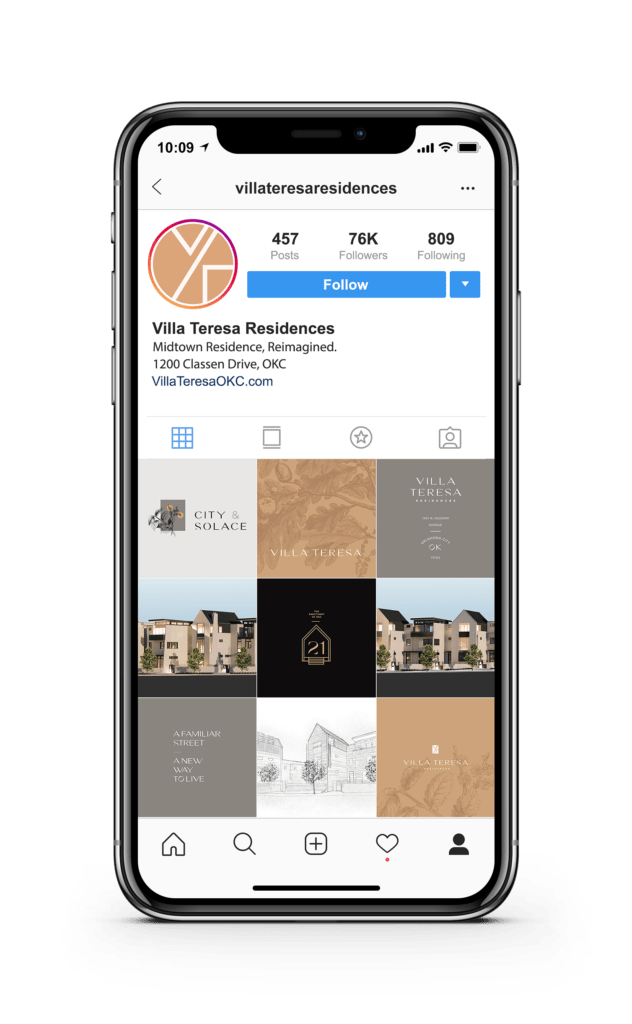 Social media management for Villa Teresa Residences